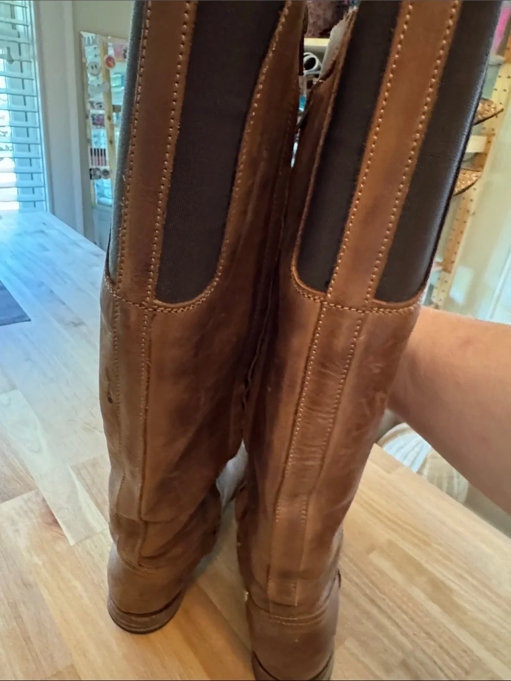 Sendra Classic Tall Leather Riding Boots - Brown 9.5 40